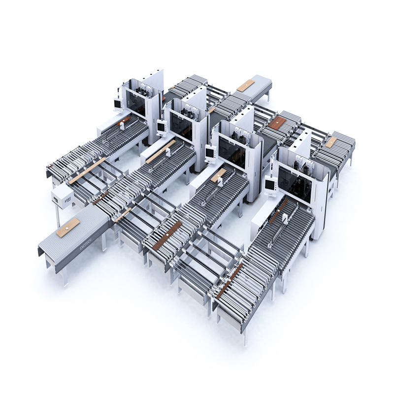 เฟอร์นิเจอร์แผงประตูอัตโนมัติ CNC Nesting Unit Line